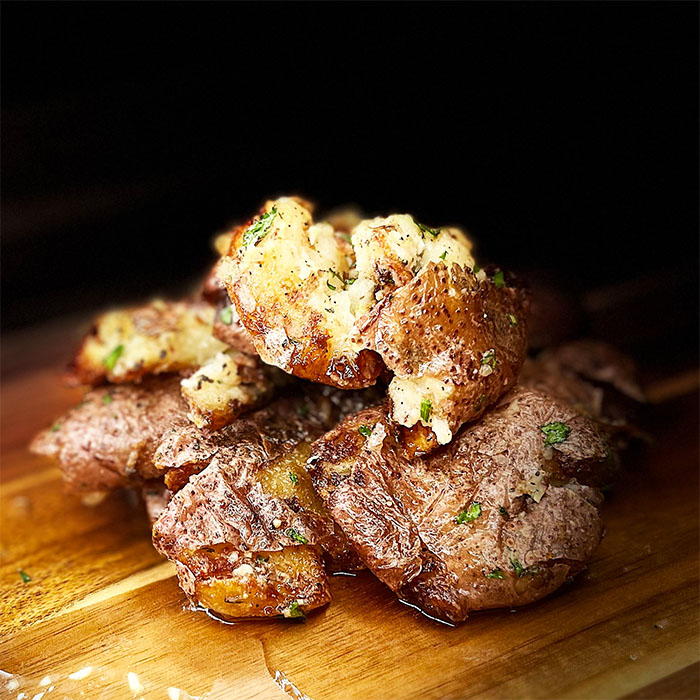 Crispy Garlic Ranch Potato Bites