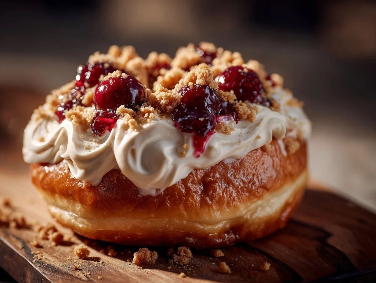 Cherry Cheesecake Donut