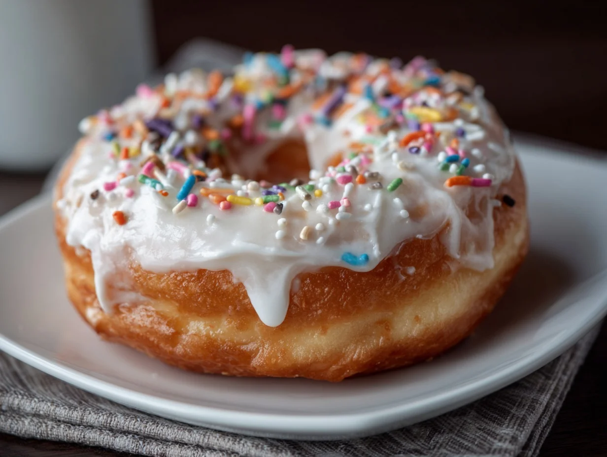 Vanilla Sprinkle Donut